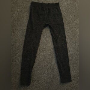 Grey high-waisted leggings